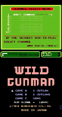 PlayChoice-10: Wild Gunman screen shot title